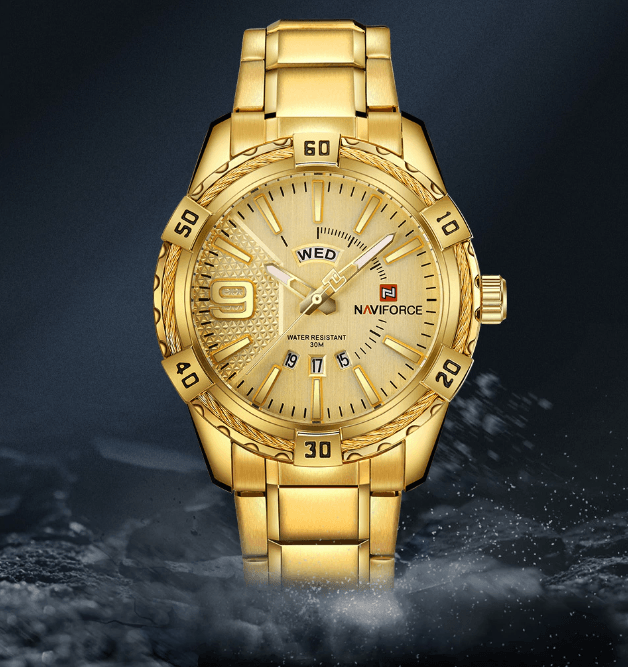 Men's Luxury Stainless steal Waterproof Watch With Day And Date Display Unique Design Perfect Gift In Modern Metal Men Wrist Watch Design