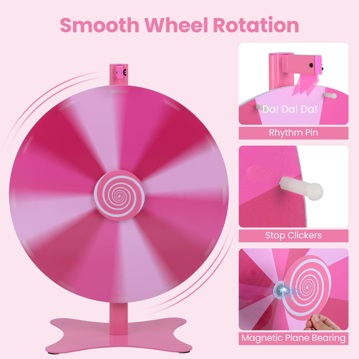 24 Inch Prize Wheel with Blackboard Marker and Eraser