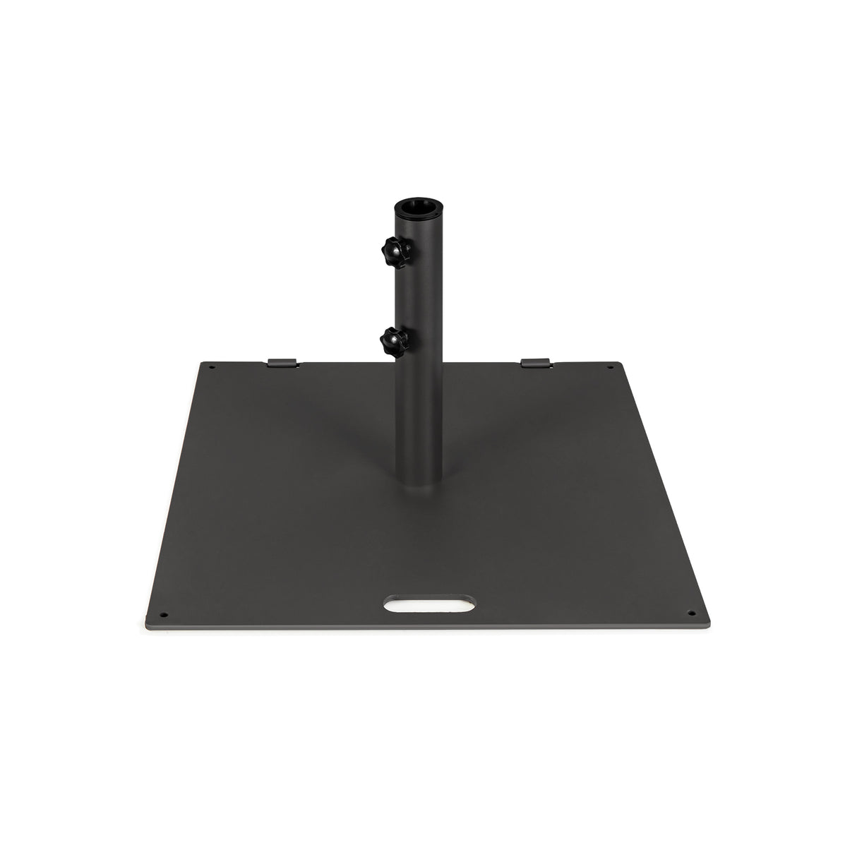 24 Inch Square Patio Umbrella Base 50 LBS Weighted-Black