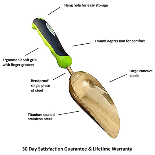 Titanium Scoop by Garden Guru