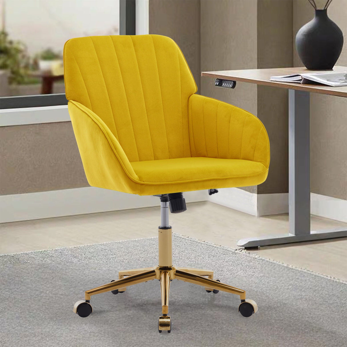 Adjustable Ergonomic Swivel Office Chair by Couch.com