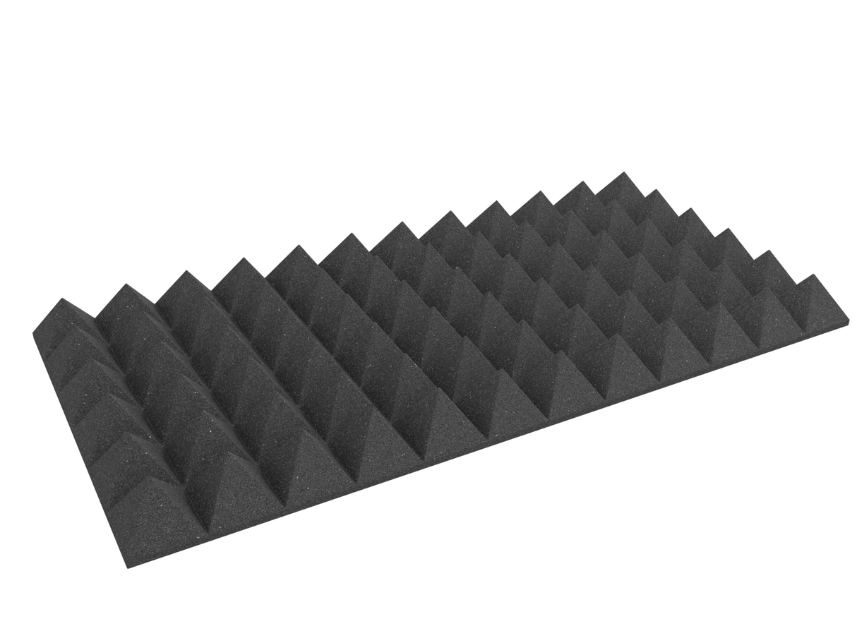 4 Inch Acoustic Foam Pyramid Style Panels - 13 Color Options