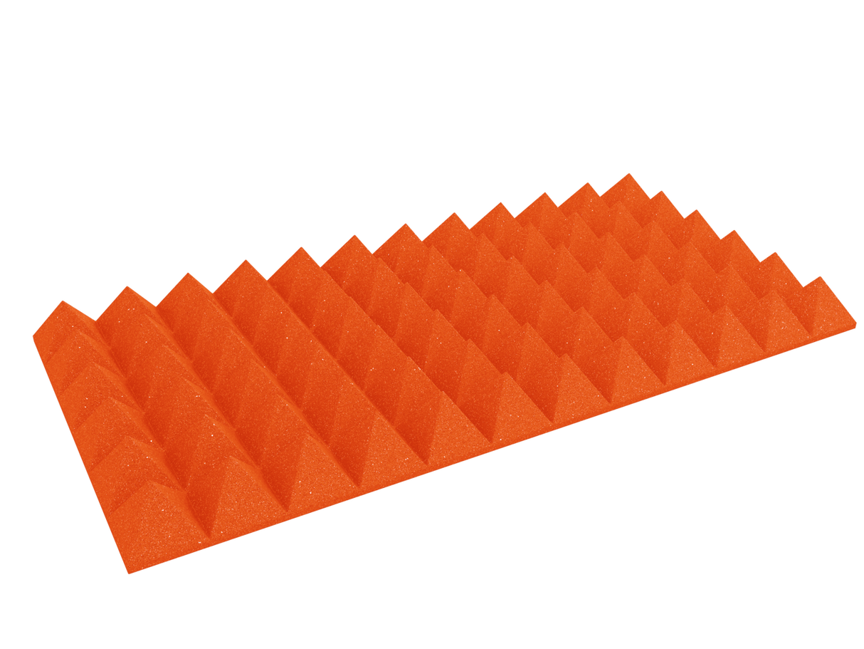 4 Inch Acoustic Foam Pyramid Style Panels - 13 Color Options