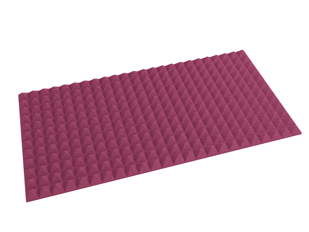 2 Inch Acoustic Foam Pyramid Style Panels - 13 Color Options