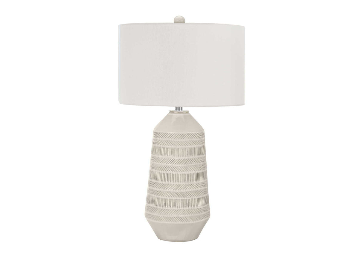 Contemporary Lighting, Table Lamp, Ceramic - Cream by Couch.com