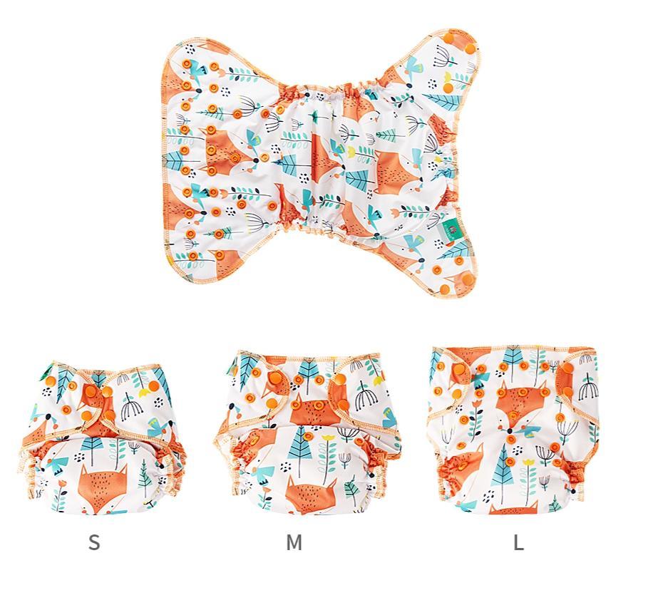 Baby Cloth Diaper Reusable Heavy Wetter Hybrid Waterproof Bamboo Washable Baby Nappy Diapers For Girls and Boys Baby