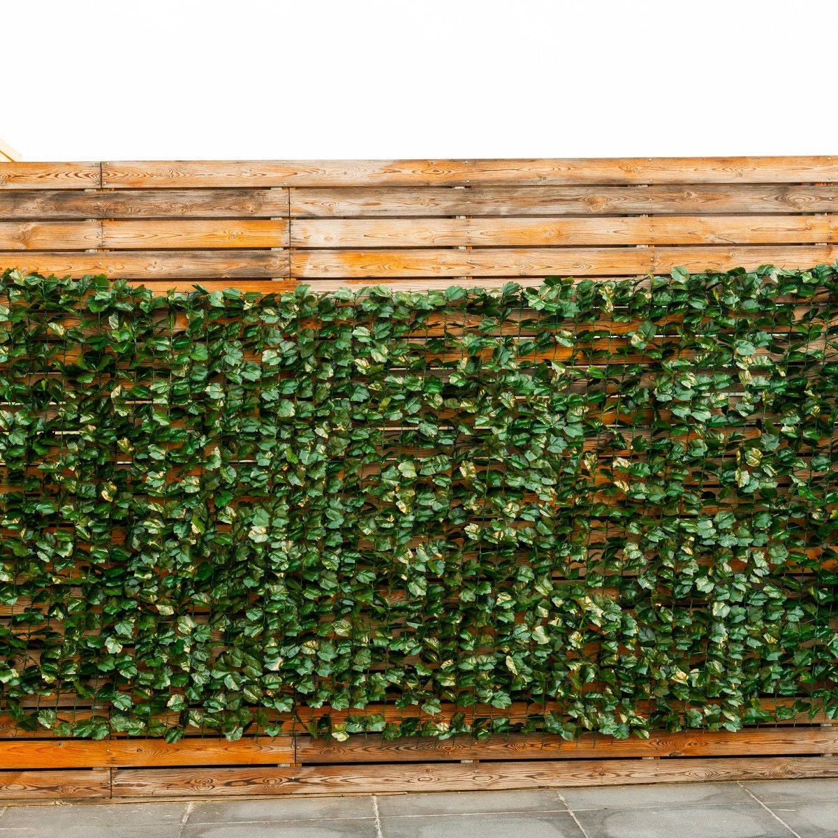 Faux Ivy Leaf Decorative Privacy Fence-59 x 118 Inch
