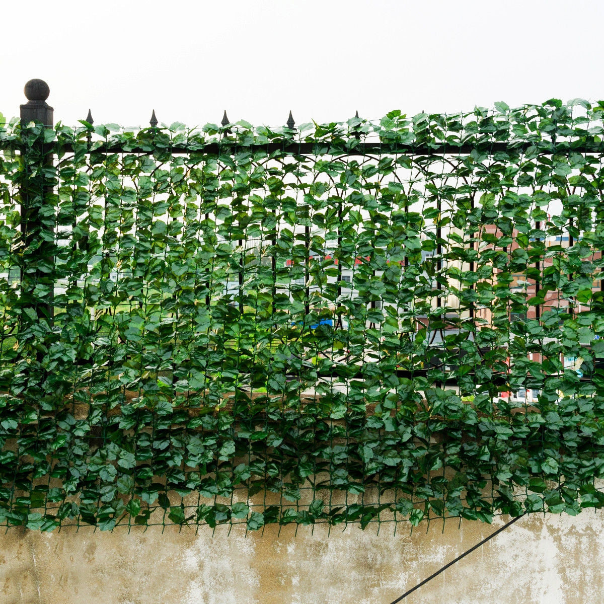 Faux Ivy Leaf Decorative Privacy Fence-59 x 118 Inch