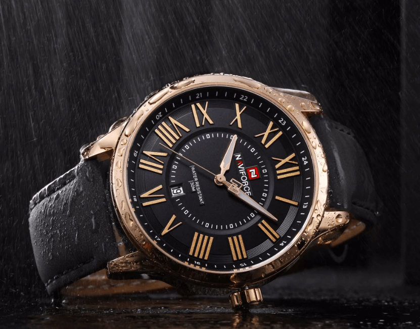 Universal Waterproof Watch With Details Of Great Design Numbers And Date Display Perfect Gift