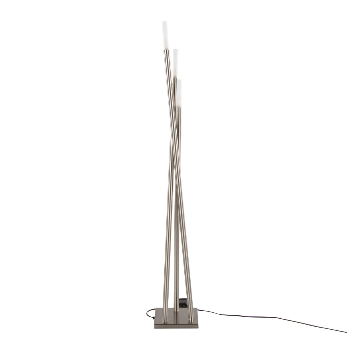 Icicle - Contemporary Floor Lamp - Nickel by Couch.com