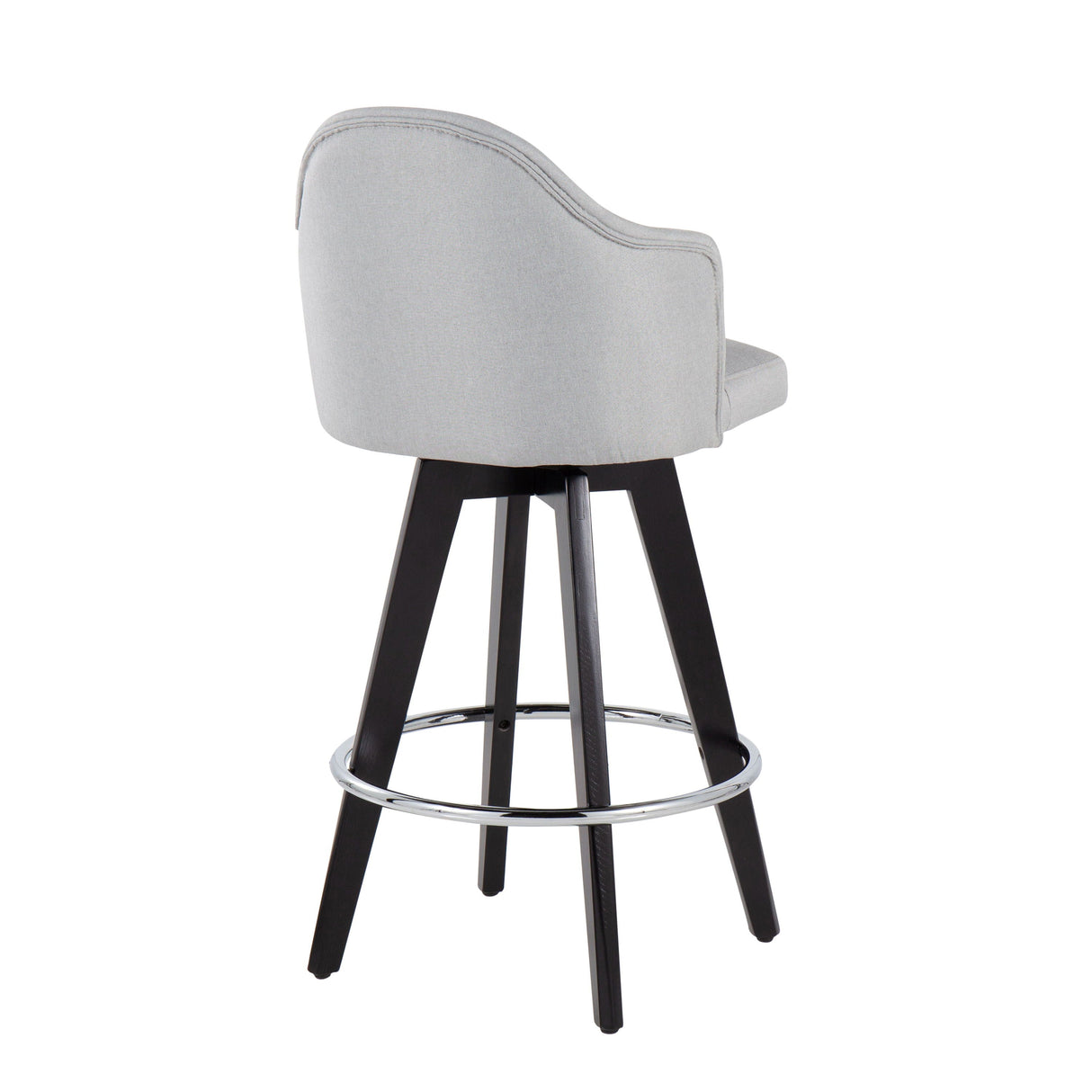 Ahoy - Contemporary Fixed Height Counter Stool With Round Footrest (Set of 2) by Couch.com