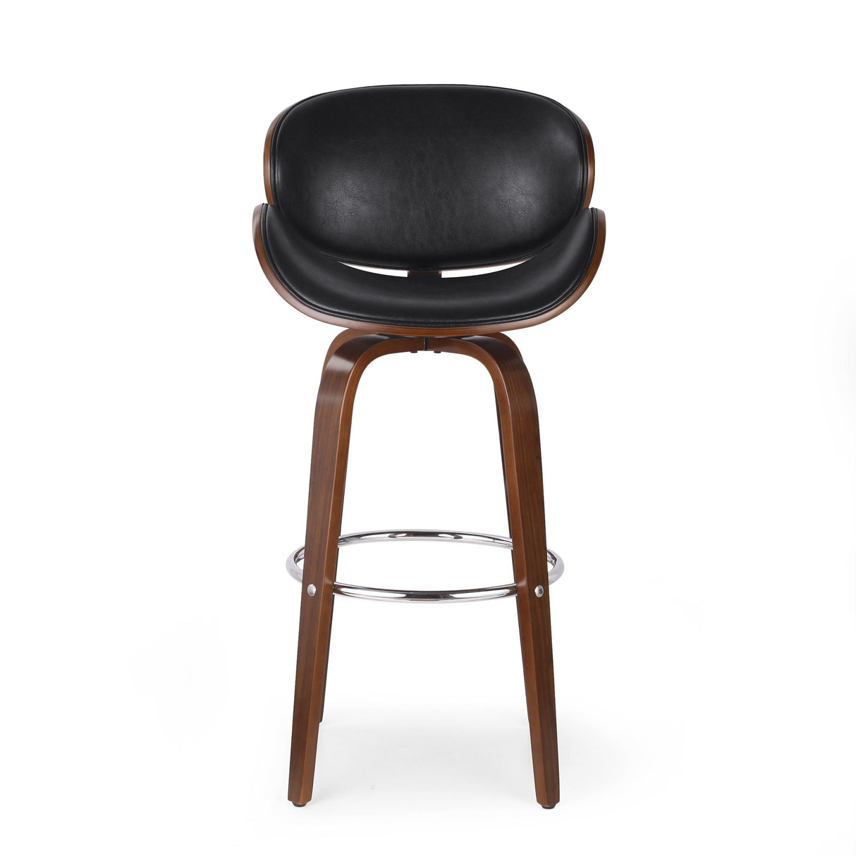 Lumos - Mid Century Modern Upholstered Swivel Barstool by Couch.com