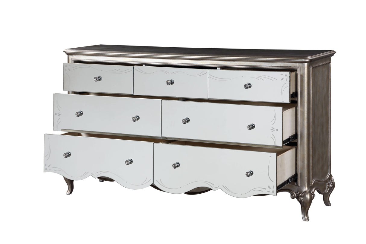 Esteban - Dresser With Jewelry Tray - Champagne by Couch.com