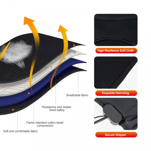 19 Inch Ceiling Fan with Light Low Profile Flush Mount Fan-White