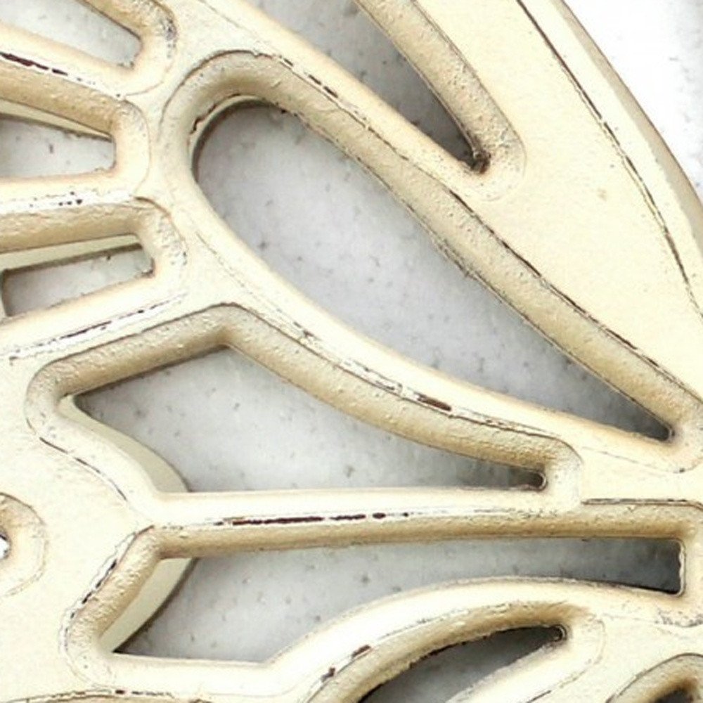 23" X 19" X 4" Gray Rustic Butterfly Wooden Wall Decor