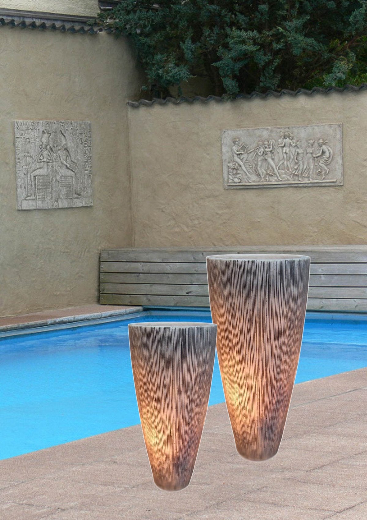 39" Gray Sandstone Garden Accents Accessories