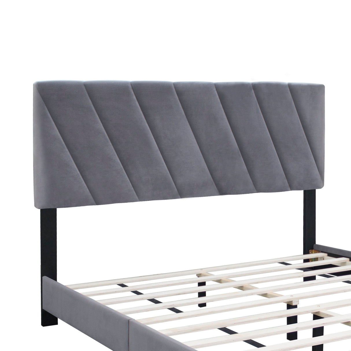 Queen Adjustable Upholstered Bed Modern Minimalist Top Styles by Couch.com