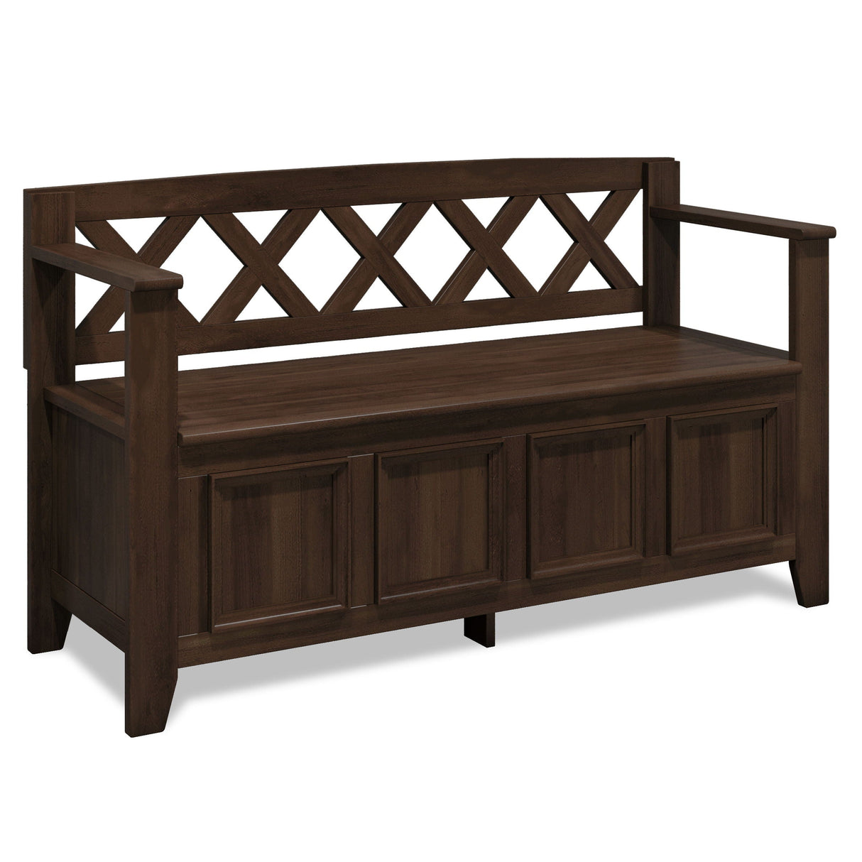 Amherst - Entryway Storage Bench - Natural Aged Brown by Couch.com