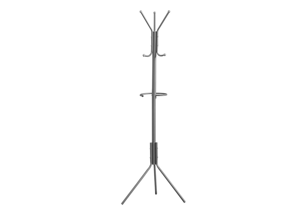 Coat Rack, Hall Tree, Free Standing, Hanging Bar, 6 Hooks, Entryway, Contemporary & Modern by Couch.com