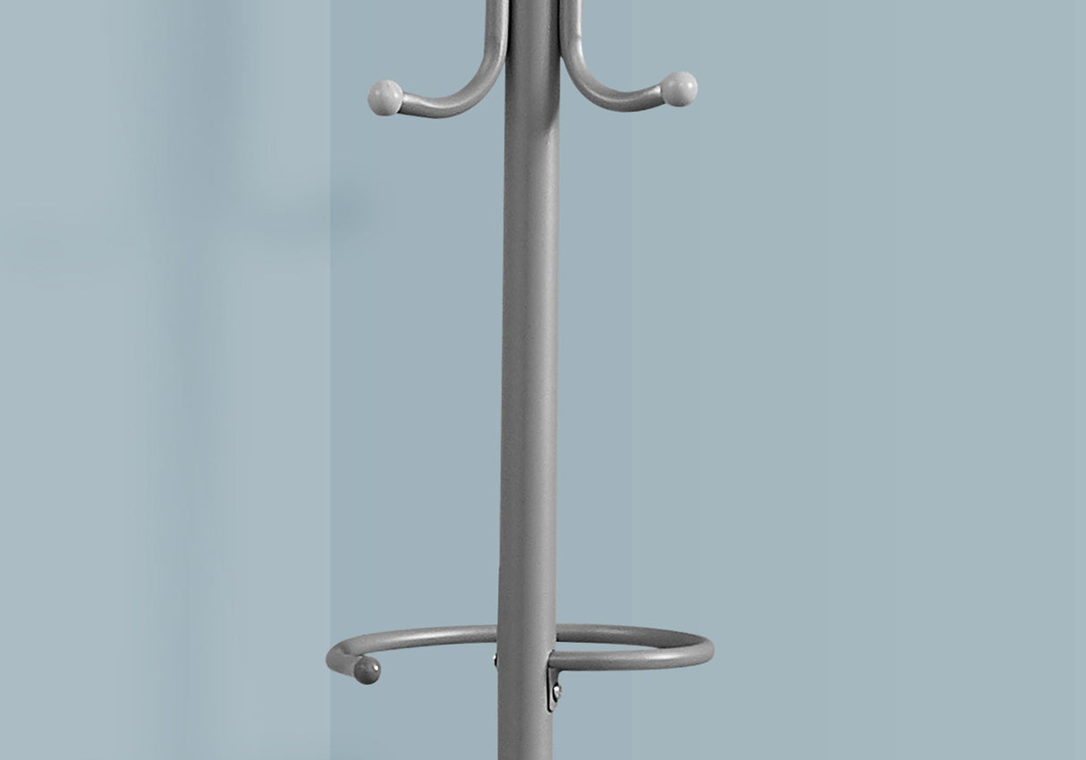 Coat Rack, Hall Tree, Free Standing, Hanging Bar, 6 Hooks, Entryway, Contemporary & Modern by Couch.com
