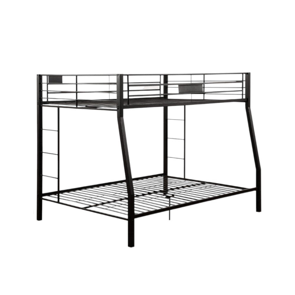Black Twin Over Full Bunk Bed