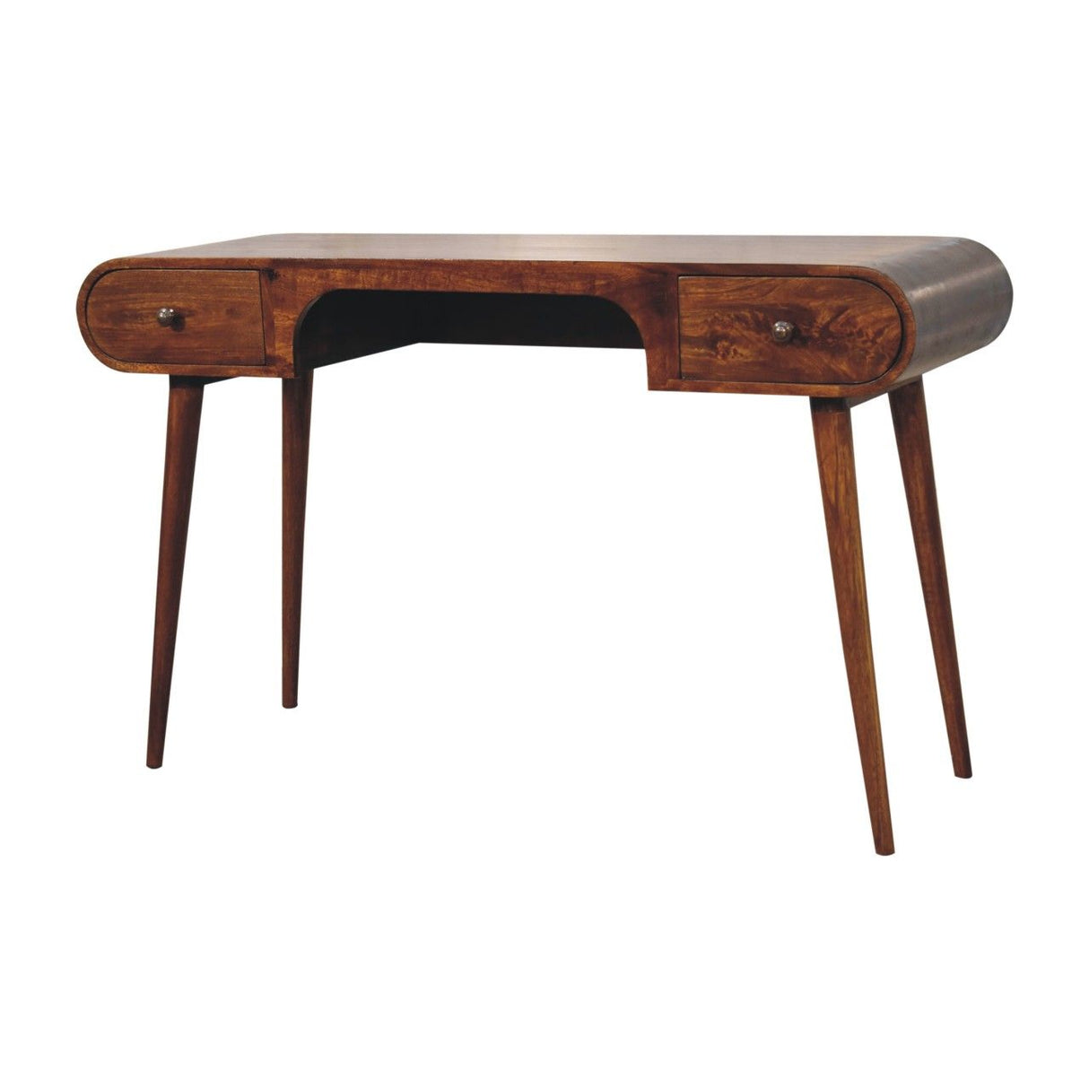 Couch.com London Arch Writing Desk Dark Brown, Wood Construction, Dark Brown Finish by Couch.com