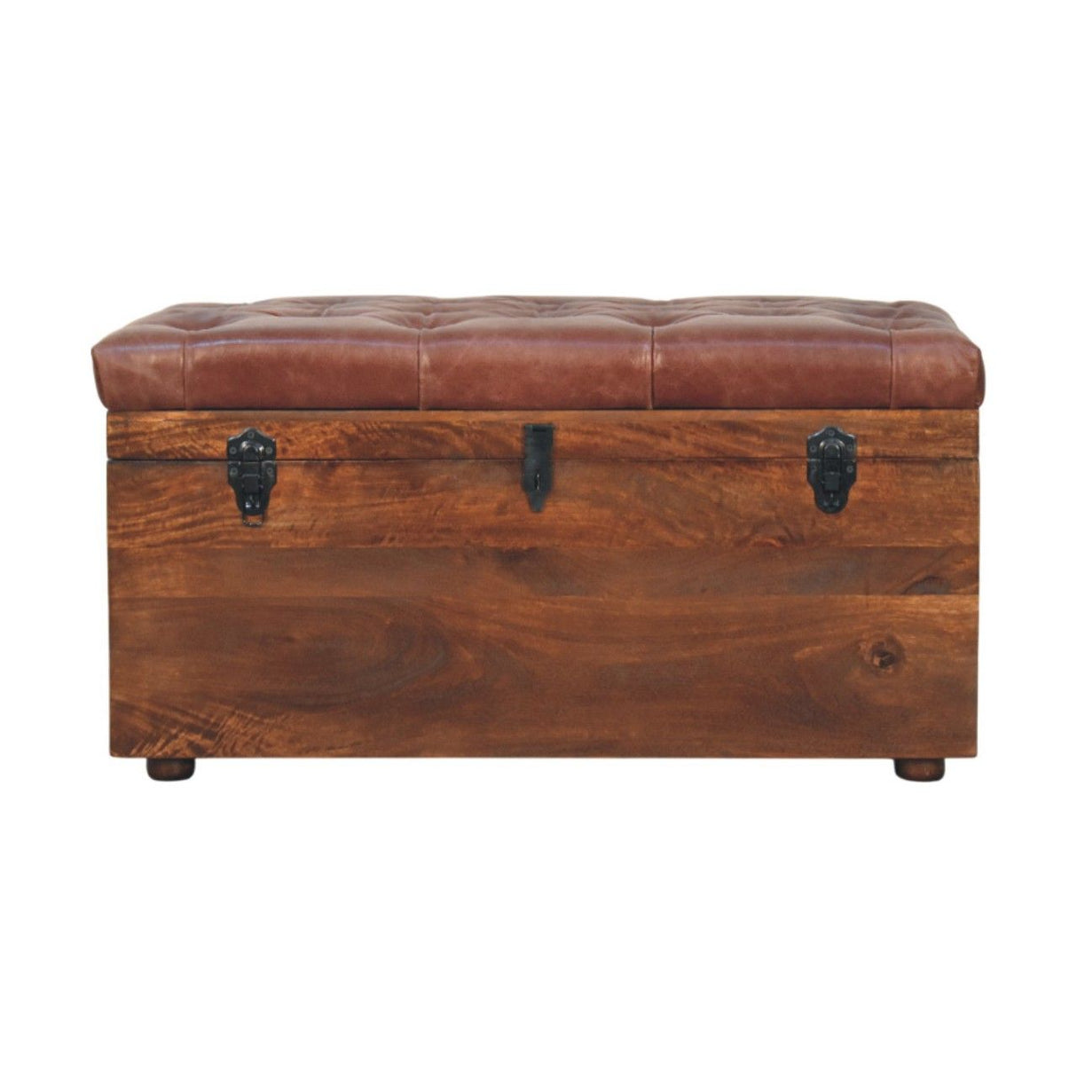 Buffalo - Artisan Furniture Leather Storage Trunk by Couch.com