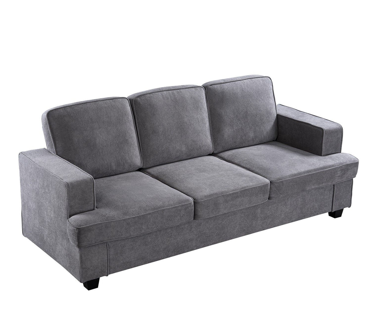 Modern Sofa, Comfortable 3 Seater Couch With Deep Seating, Loose Back Cushions, Wide Arms by Couch.com