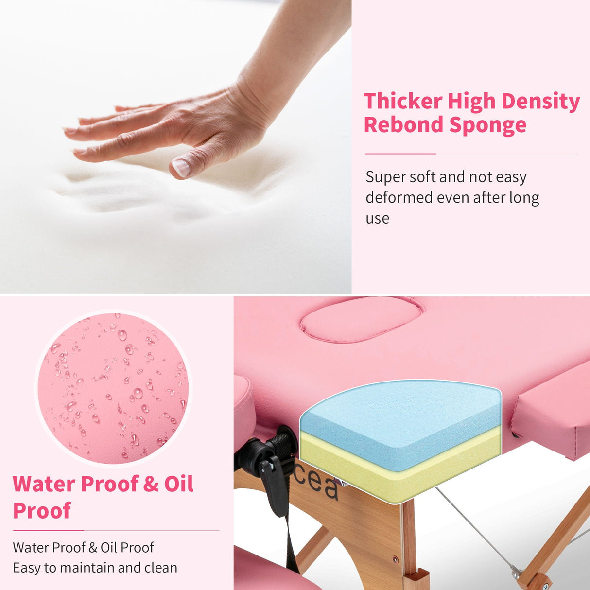 Portable Massage Table Bed With Carrying Case by Couch.com