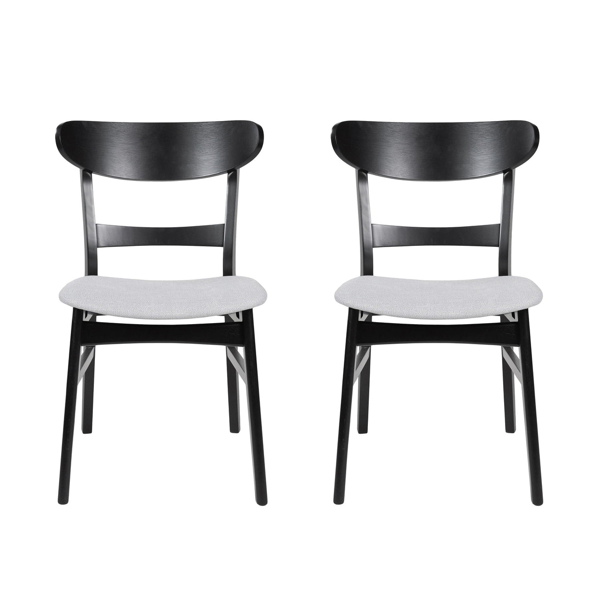 Mid Century Dining Chairs With Cushioned Seats And Wood Frame (Set of 2) by Couch.com
