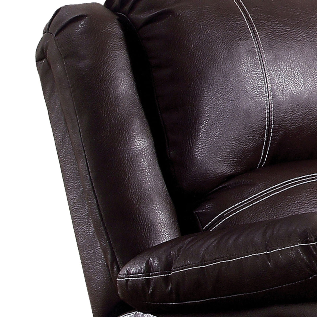 Zuriel - Synthetic Leather Motion Rocker Recliner - Brown by Couch.com