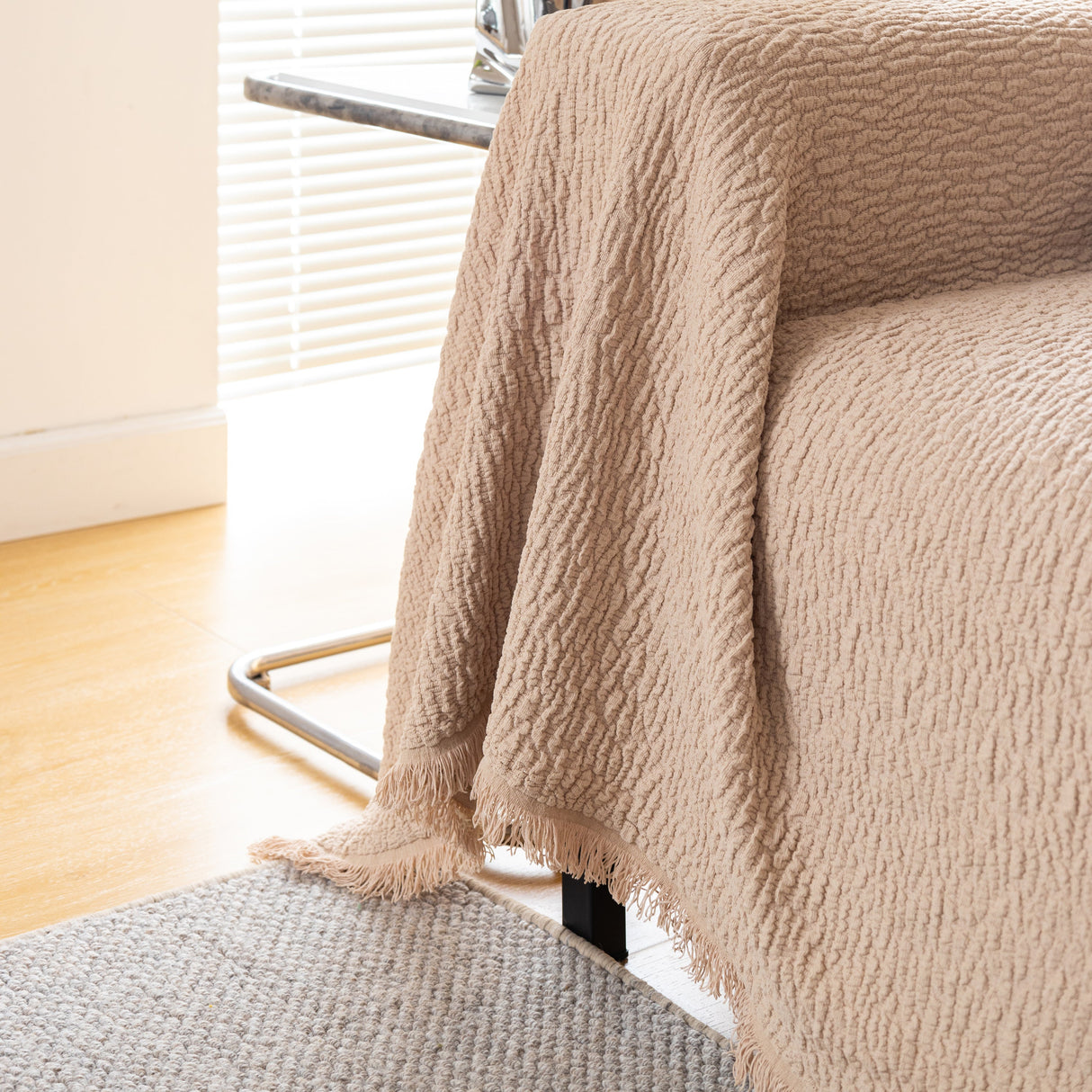 Sofa Throw Covers L-Shape Sectional Couch Cover for Dogs Cats Furniture Protector