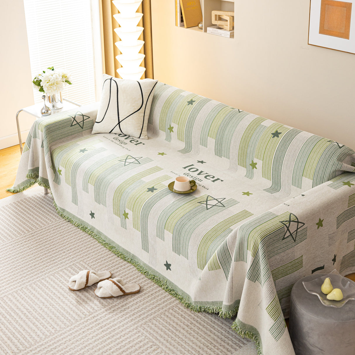 Chenille Lover Sofa Cover Blanket, Couch Protector Blanket for Couches, Large Throw Blanket for Couch