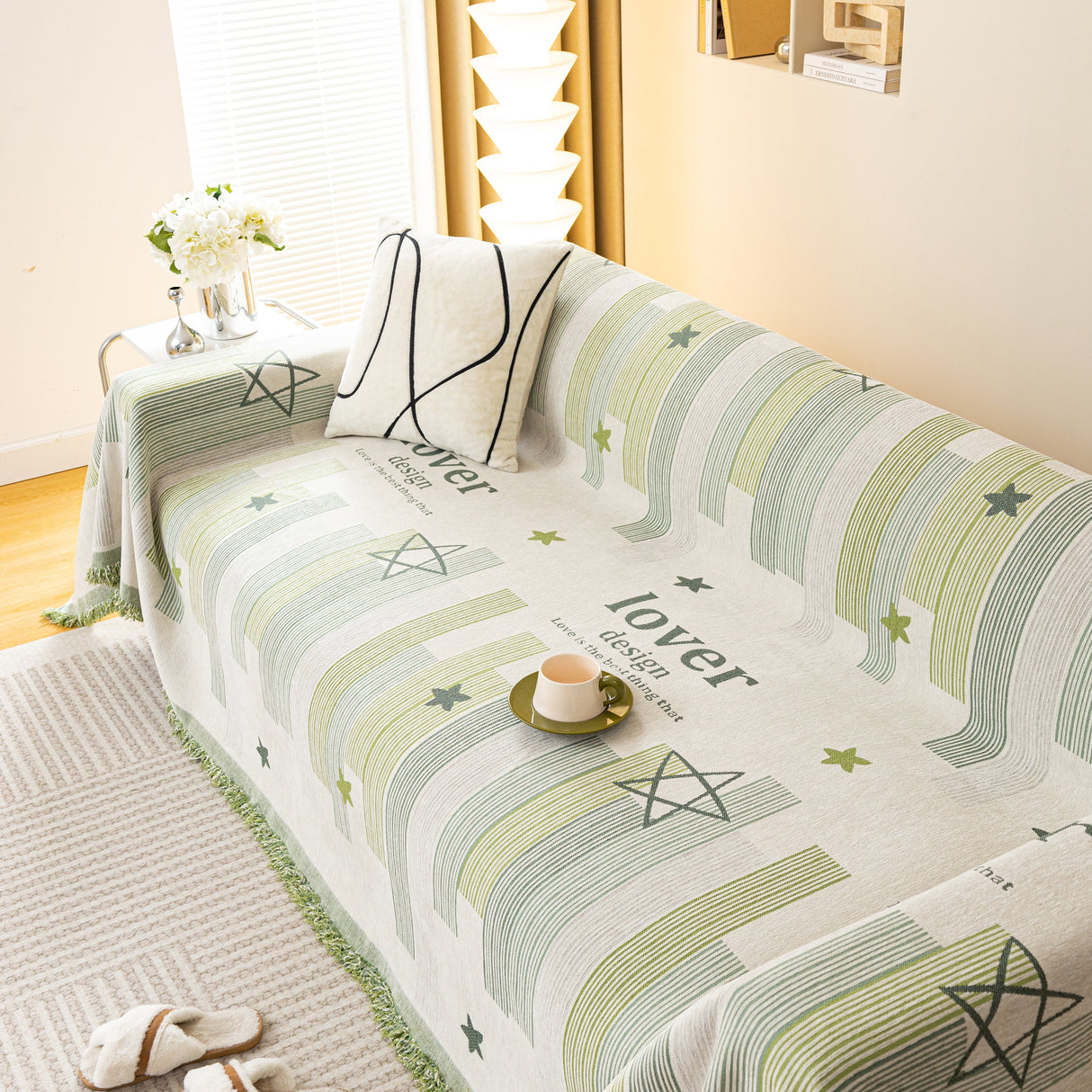 Chenille Lover Sofa Cover Blanket, Couch Protector Blanket for Couches, Large Throw Blanket for Couch