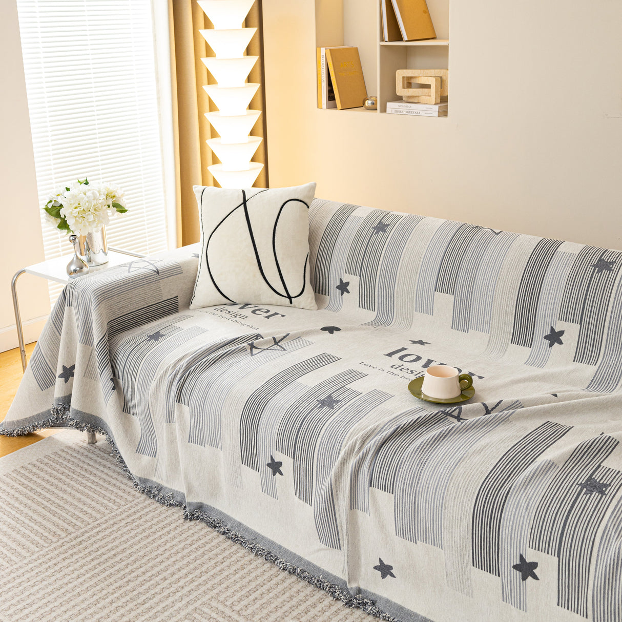 Chenille Lover Sofa Cover Blanket, Couch Protector Blanket for Couches, Large Throw Blanket for Couch