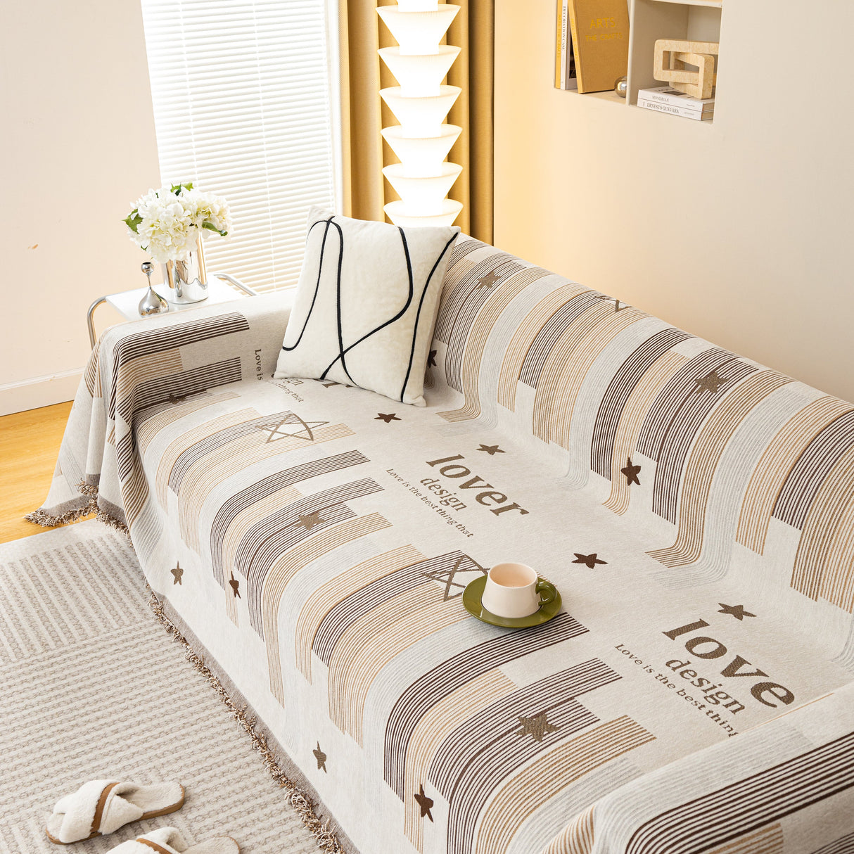 Chenille Lover Sofa Cover Blanket, Couch Protector Blanket for Couches, Large Throw Blanket for Couch