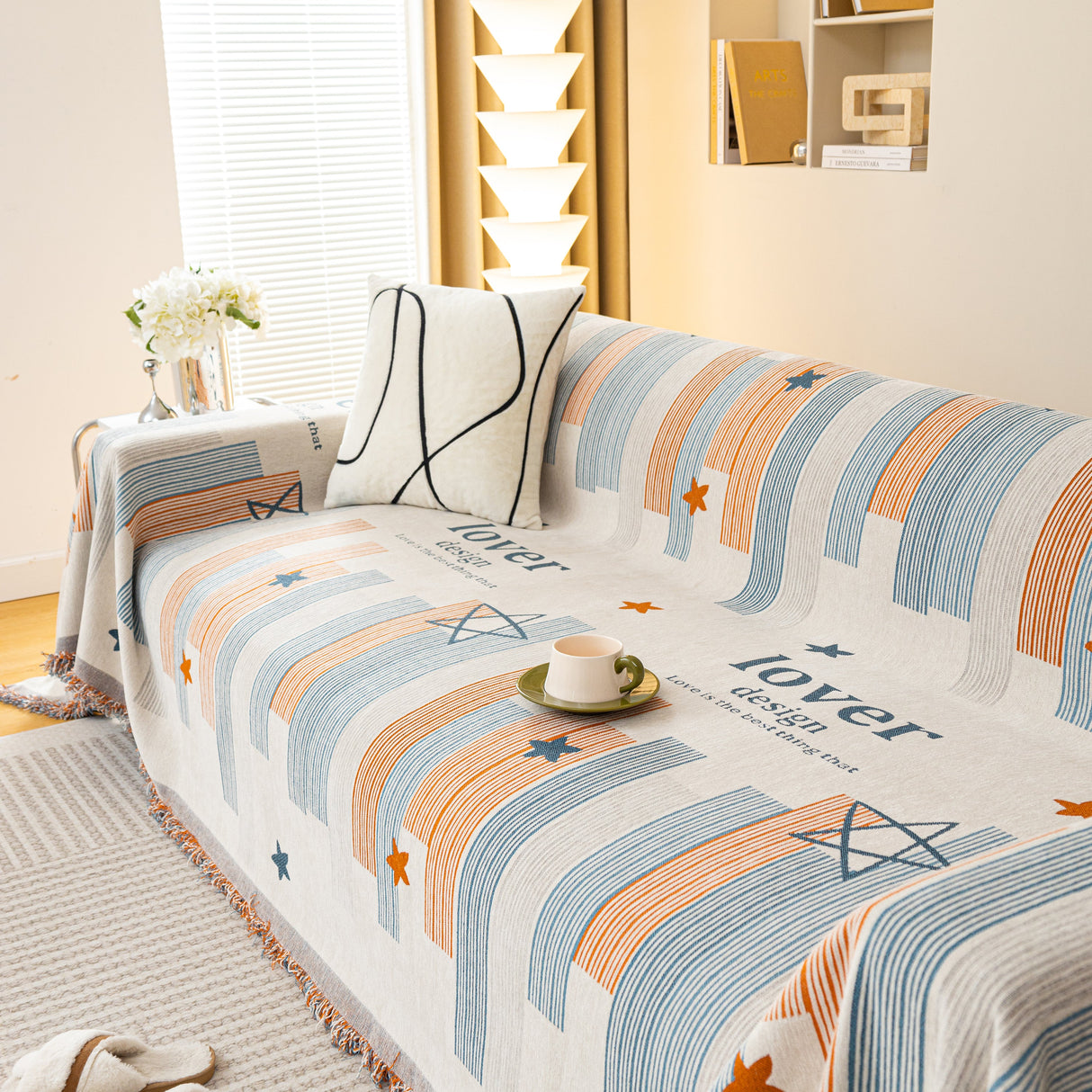 Chenille Lover Sofa Cover Blanket, Couch Protector Blanket for Couches, Large Throw Blanket for Couch