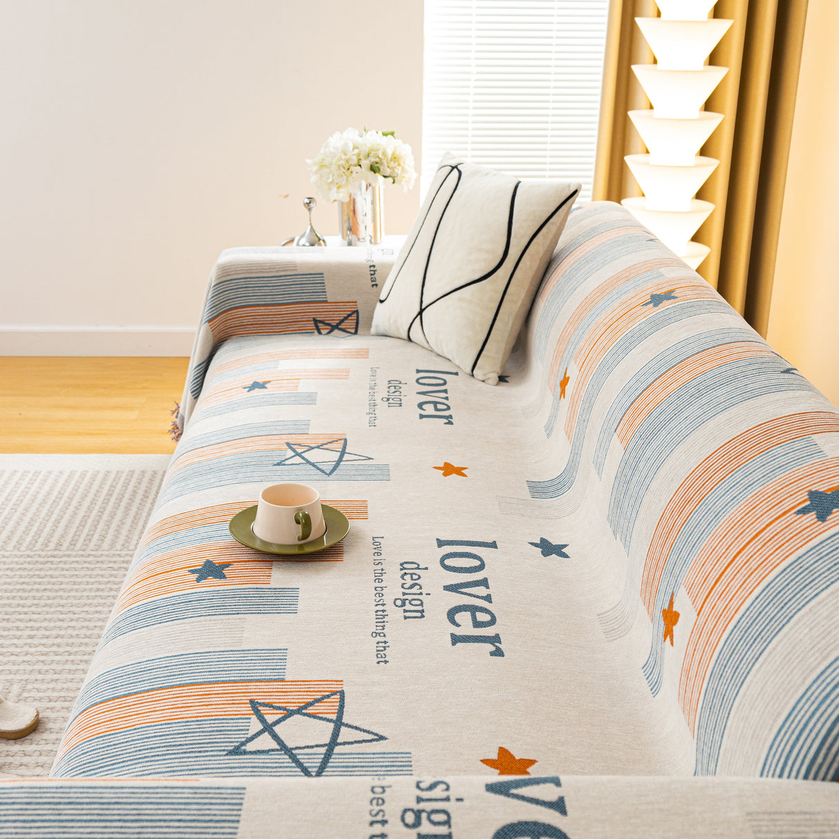 Chenille Lover Sofa Cover Blanket, Couch Protector Blanket for Couches, Large Throw Blanket for Couch