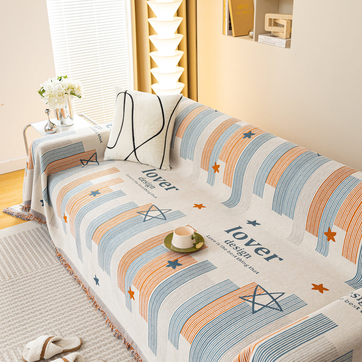 Chenille Lover Sofa Cover Blanket, Couch Protector Blanket for Couches, Large Throw Blanket for Couch