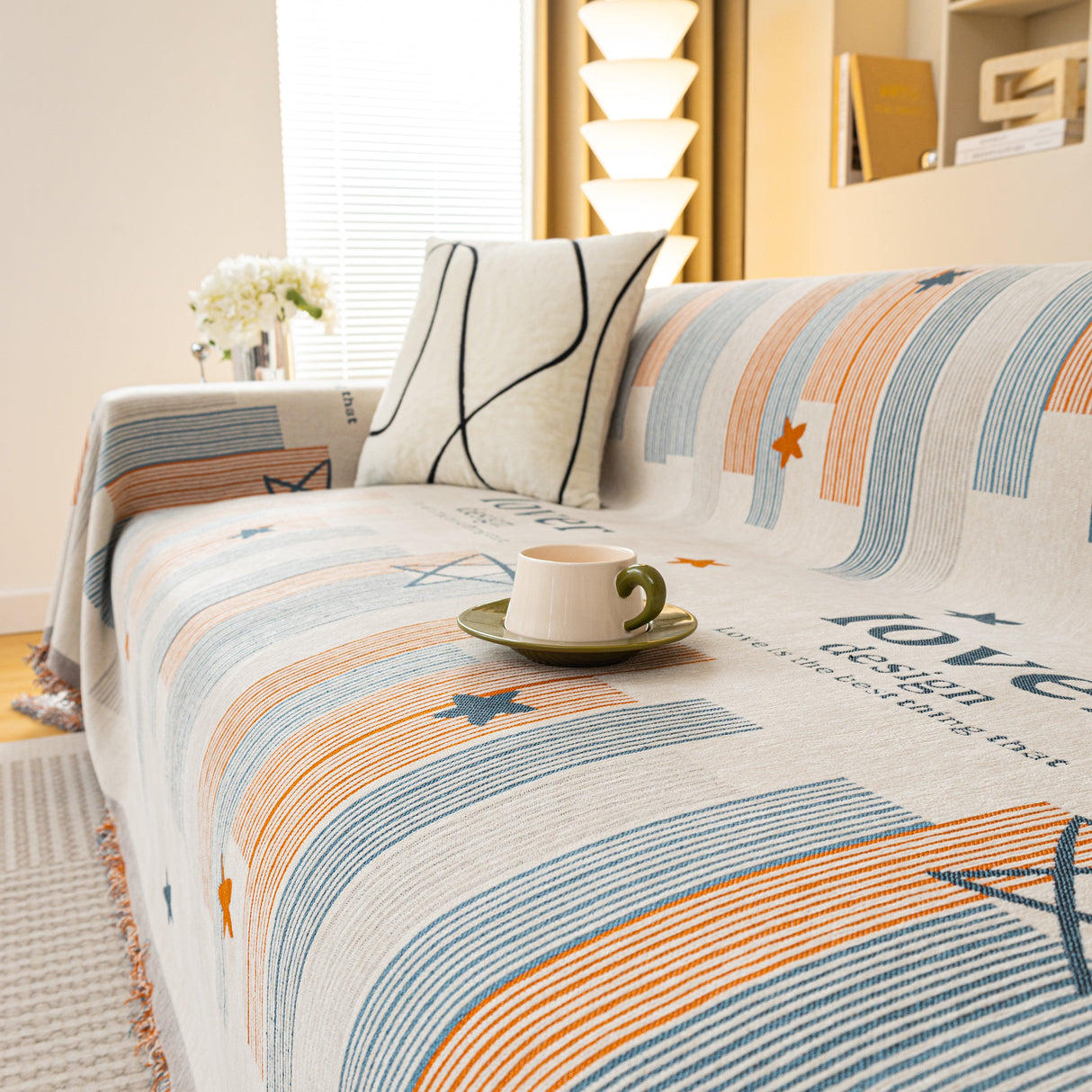 Chenille Lover Sofa Cover Blanket, Couch Protector Blanket for Couches, Large Throw Blanket for Couch