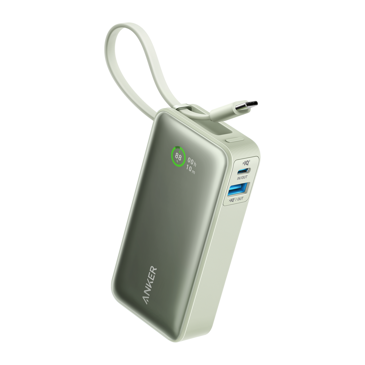 Anker Nano Power Bank (30W, Built-In USB-C Cable)