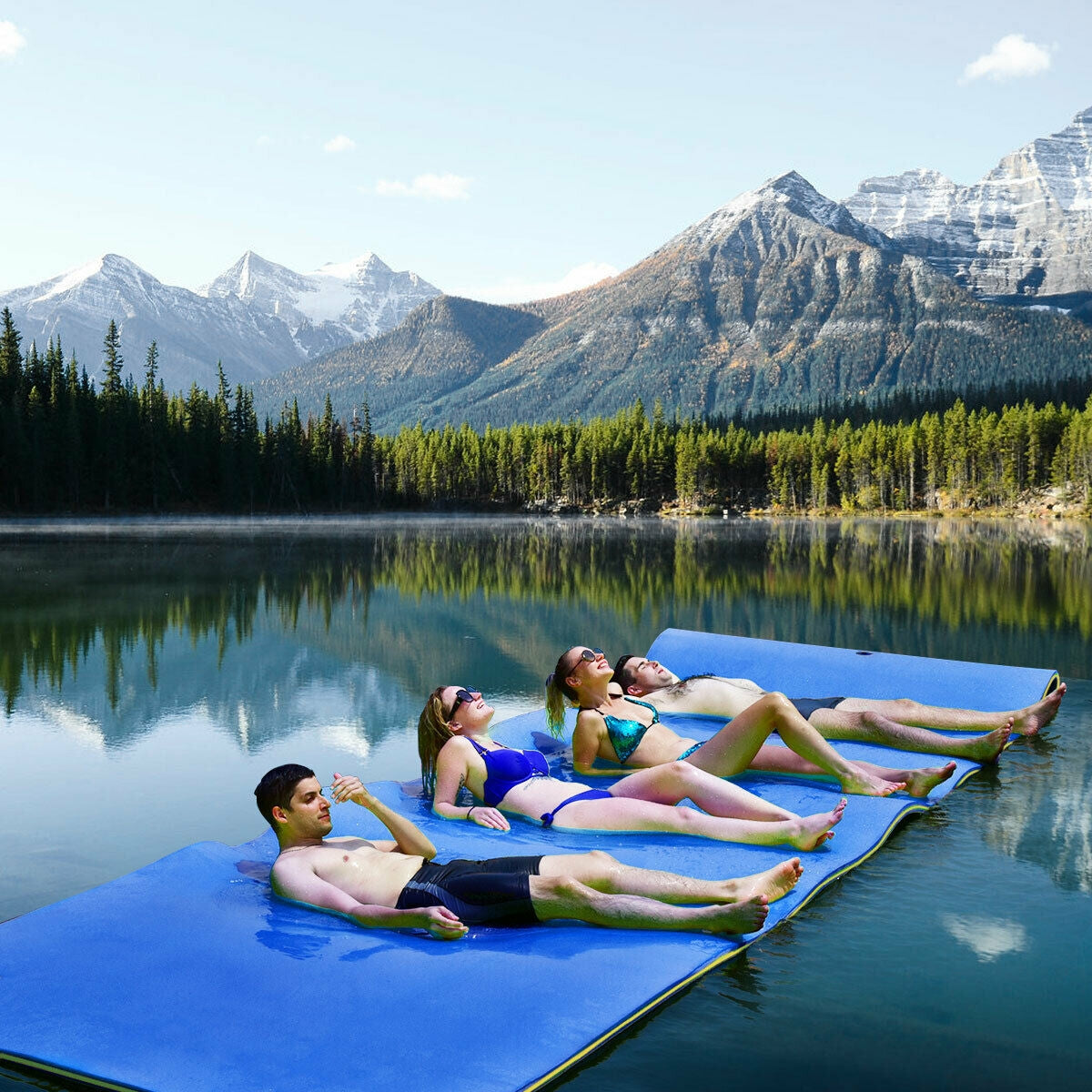 12 ™ x 6 ™ 3 Layer Floating Water Pad-Green