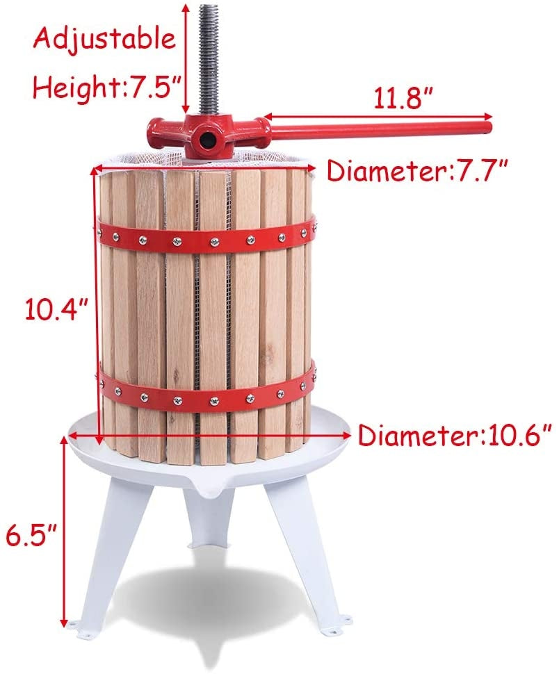 1.6 Gallon Fruit Wine Press Cider Juice Maker Tool by DirectDeals