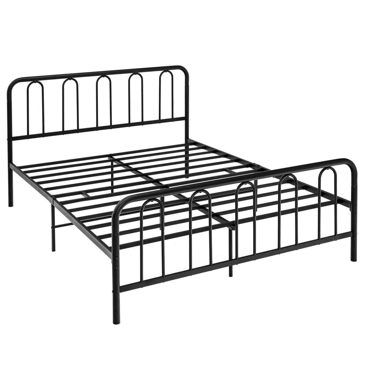 Full/Queen Size Metal Bed Frame with Headboard and Footboard-Full Size
