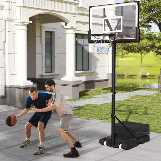 Portable Basketball Hoop Outdoor Basketball Goal System Adjustable for Kids Teens Adults