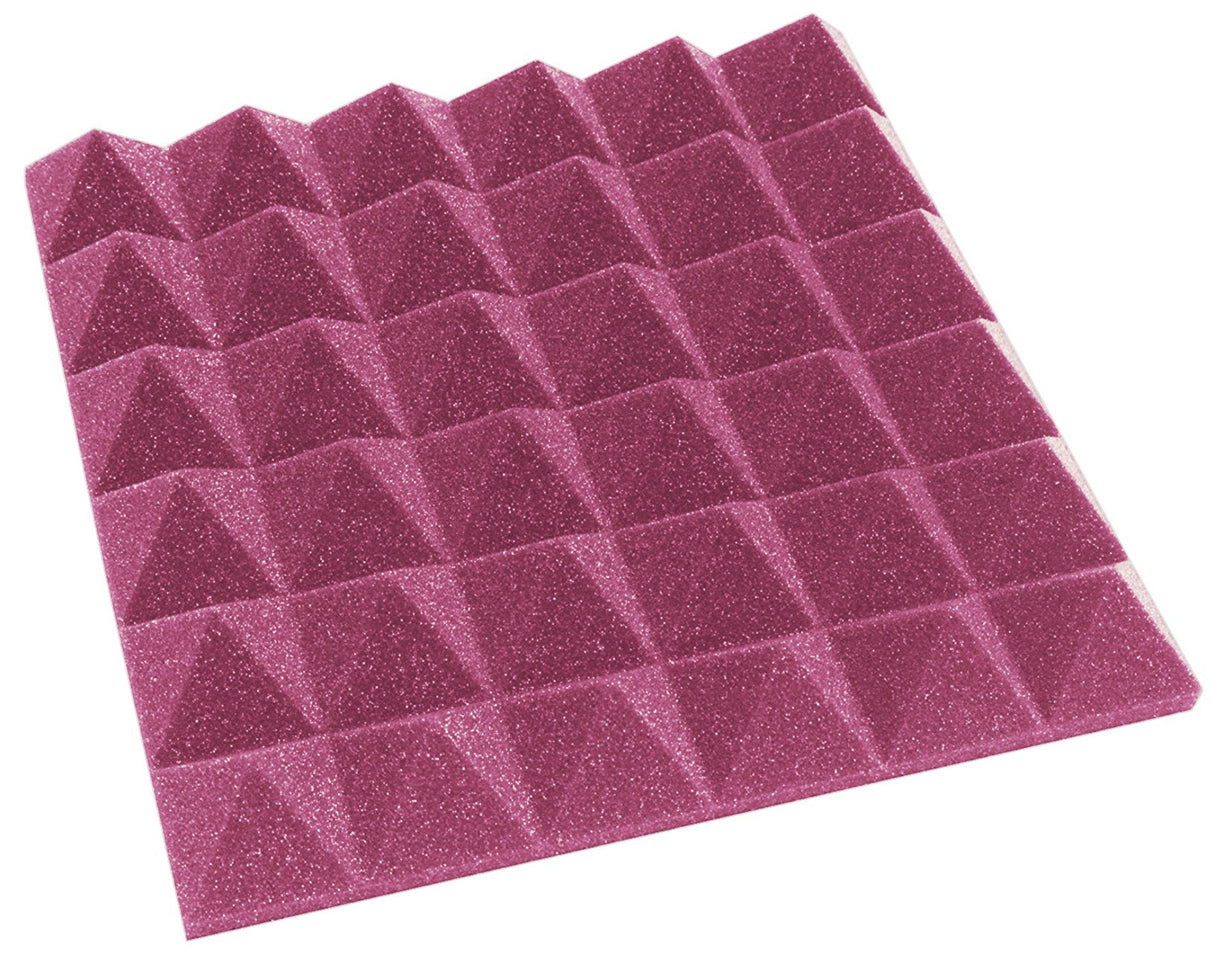 2 Inch Acoustic Foam Pyramid Style Panels - 13 Color Options