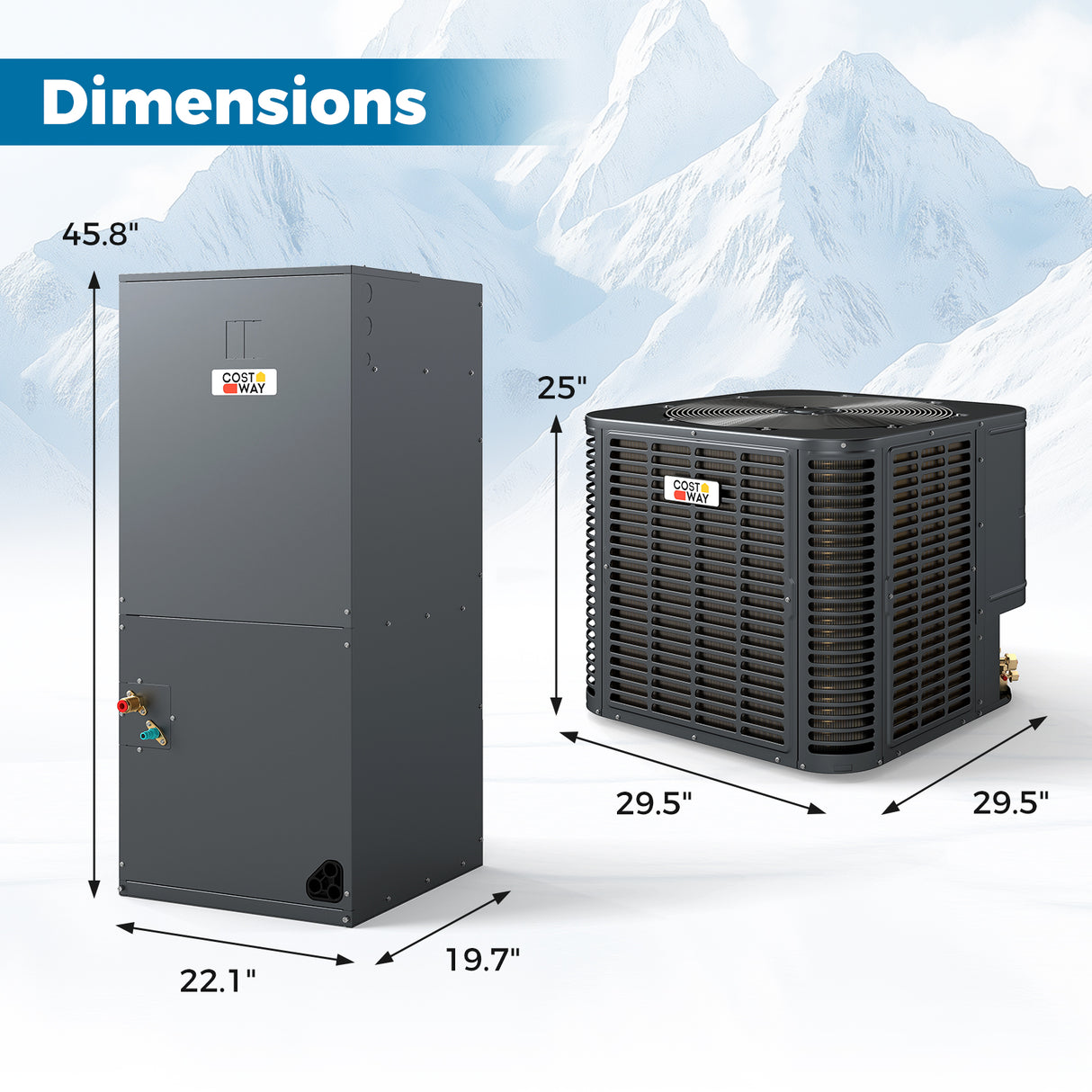 2 to 3 Ton 18.6-20 SEER2 Ultra-Low Temperature ‹ Heat Pump System (Operates down to -4 °F)