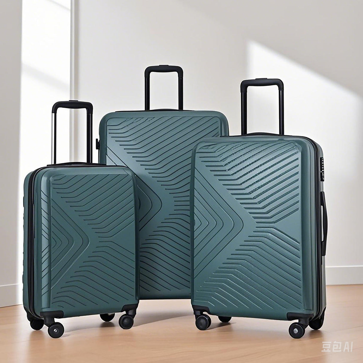 3 Piece Luggage Sets Lightweight Suitcase With Two Hooks, Spinner Wheels, Tsa Lock, Durable Hard Shell by Couch.com