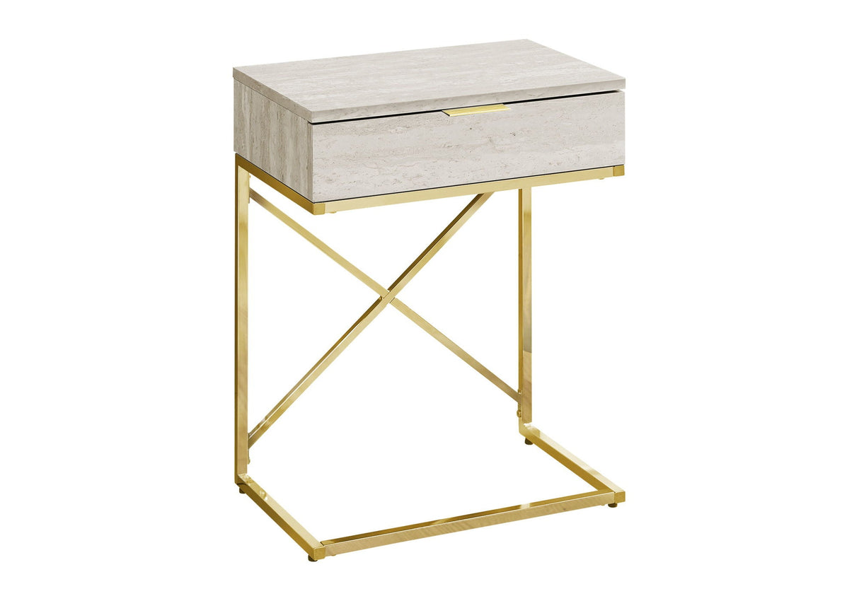 Accent Side Table, Storage Drawer, Spacious Tabletop, Contemporary & Modern by Couch.com