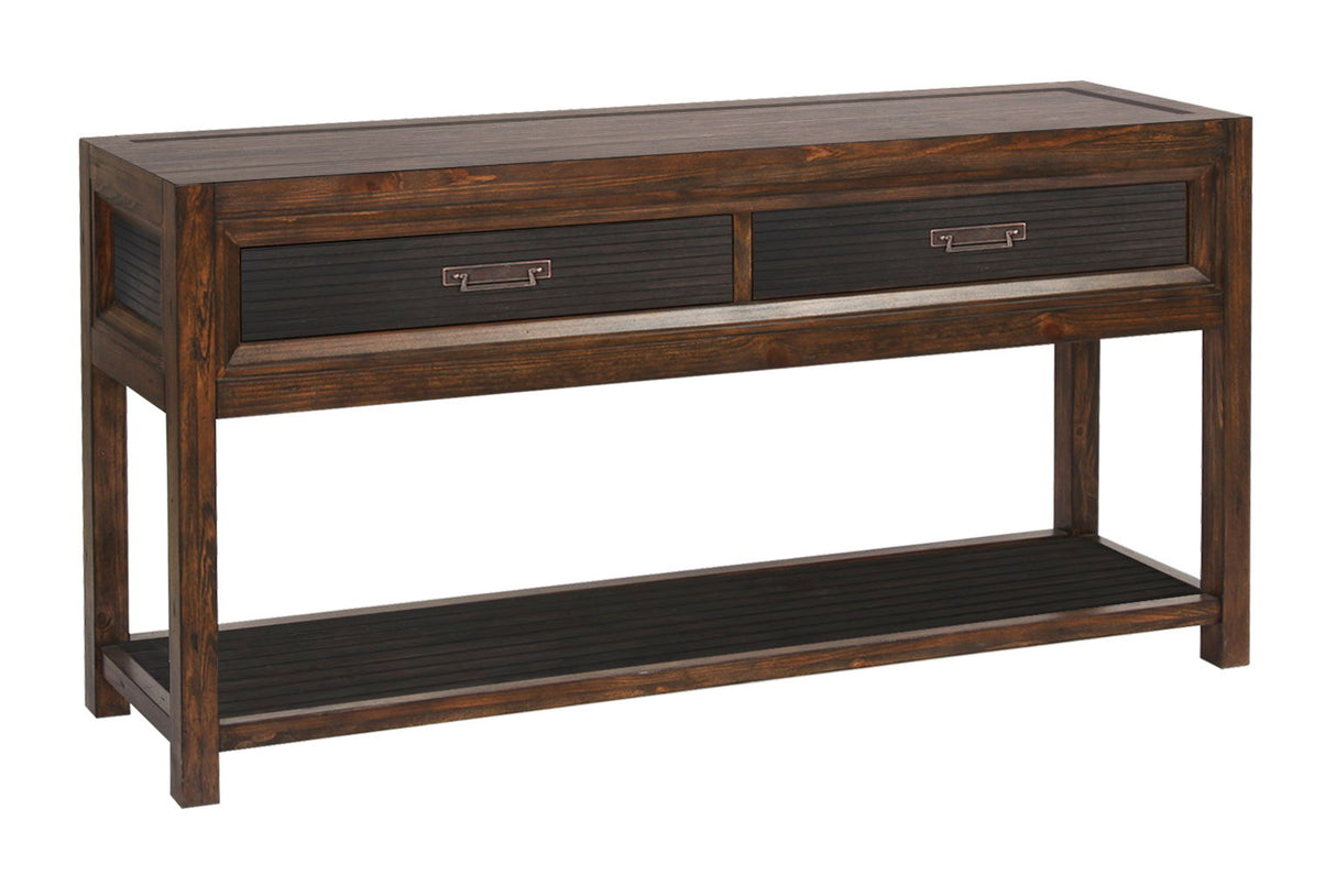 Branson - 2 Drawer Sofa Table, Two Tone - Brown by Couch.com